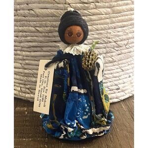 Handmade Hawaiian Folk Doll Mid Century Creations by Makoli Pearl City Hawaii 6"